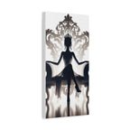 Elegant Queen Silhouette Canvas Art, Modern Wall Décor - Goddess Vibes