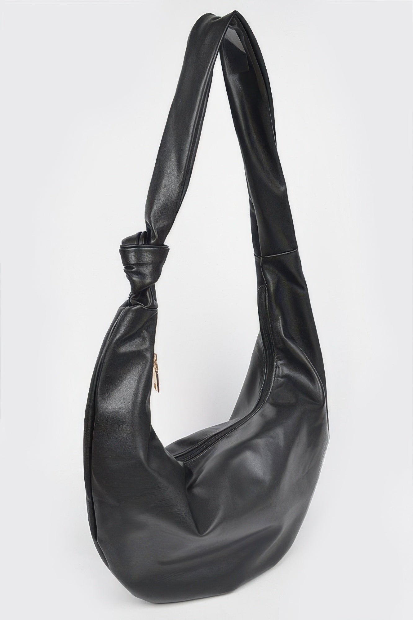 Faux Leather Hobo Bag - Crowned Energy CO.