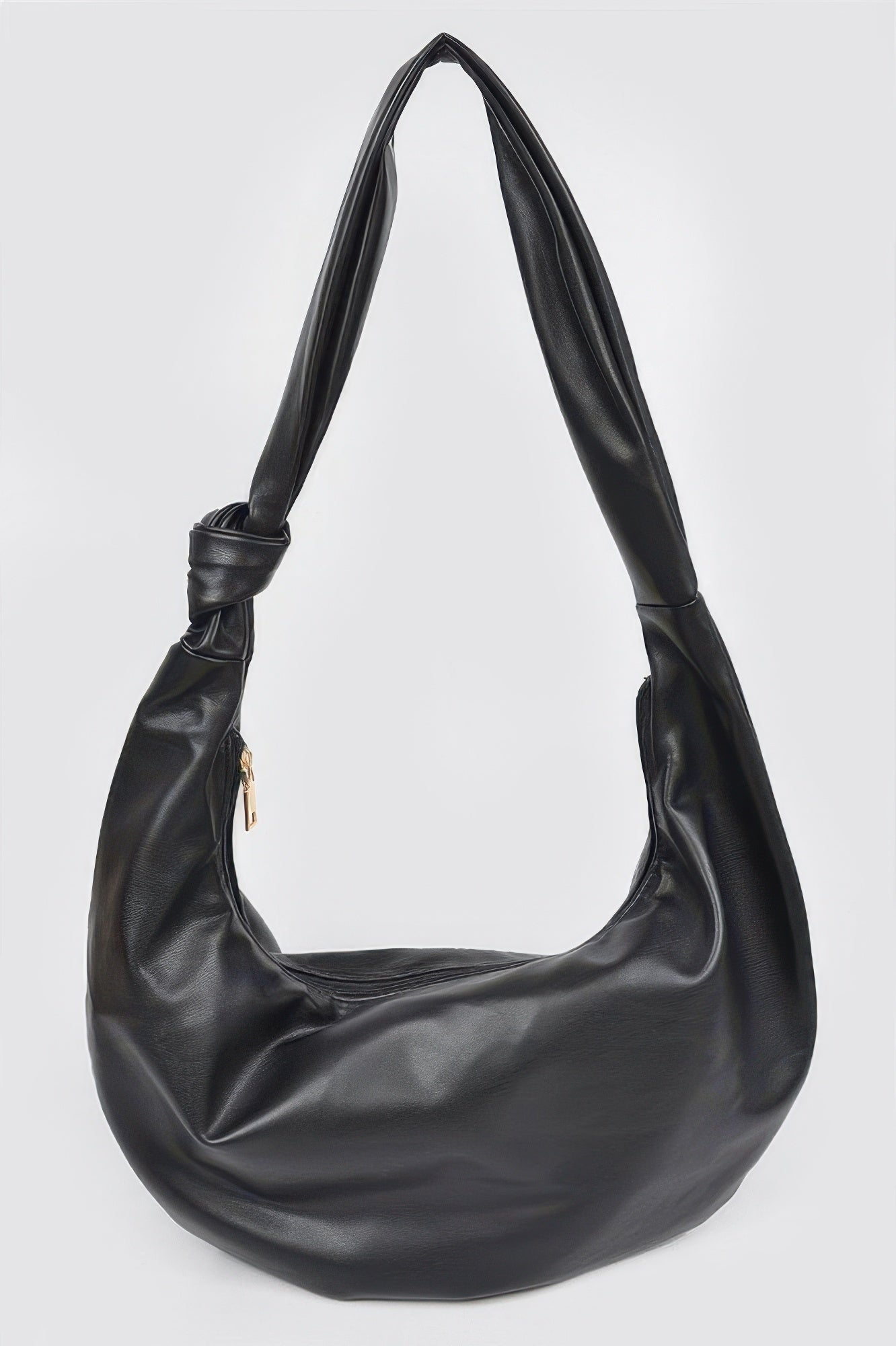 Faux Leather Hobo Bag - Crowned Energy CO.