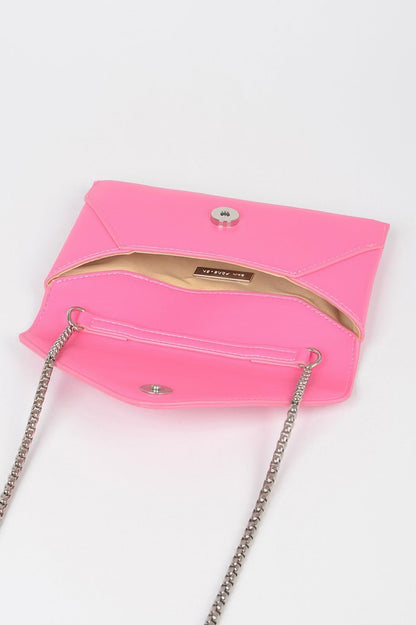 Faux Leather Small Envelope Clutch - Goddess Vibes