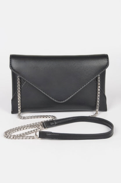 Faux Leather Small Envelope Clutch - Goddess Vibes