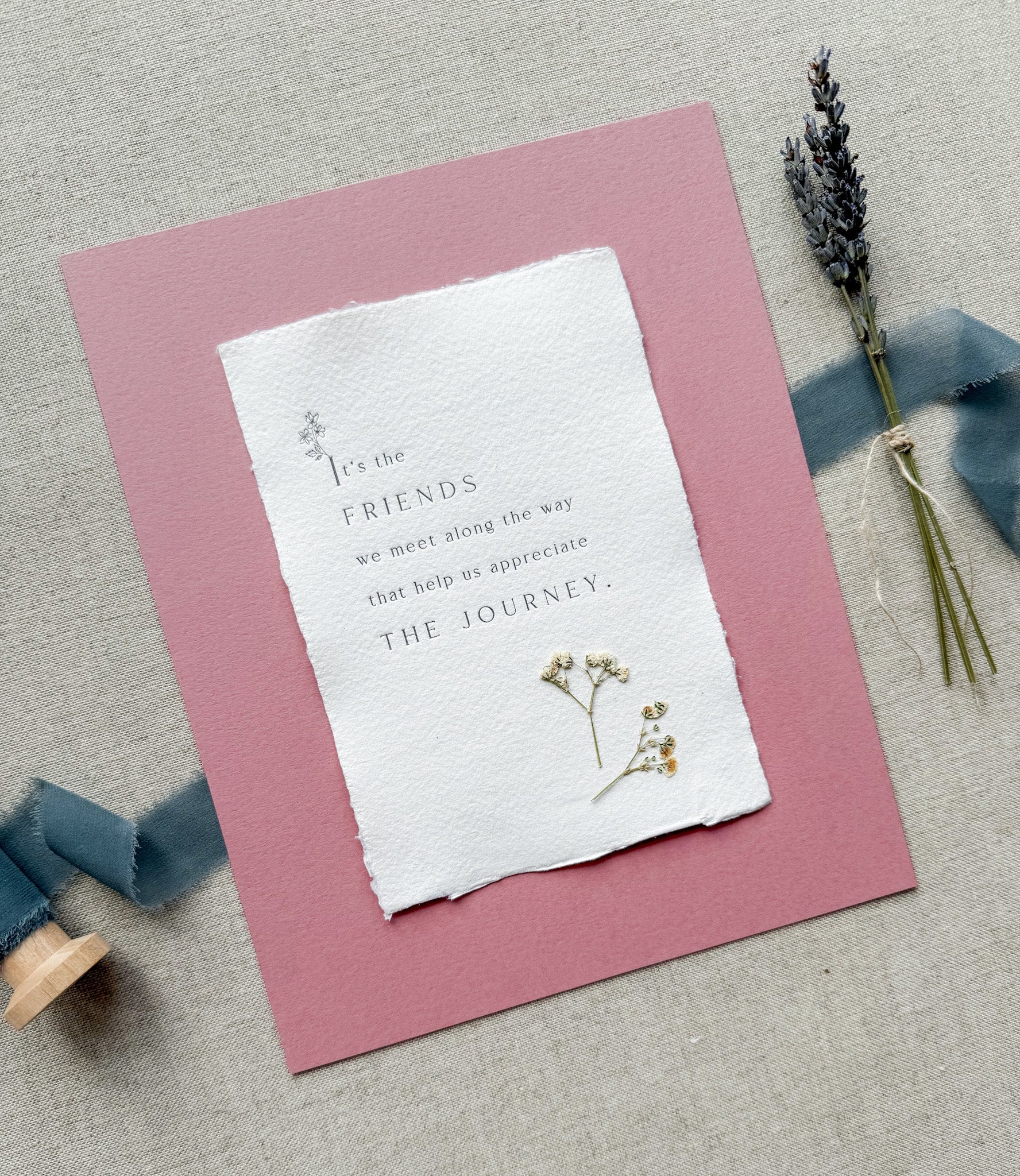 Friendship // Letterpress Print - Crowned Energy CO.