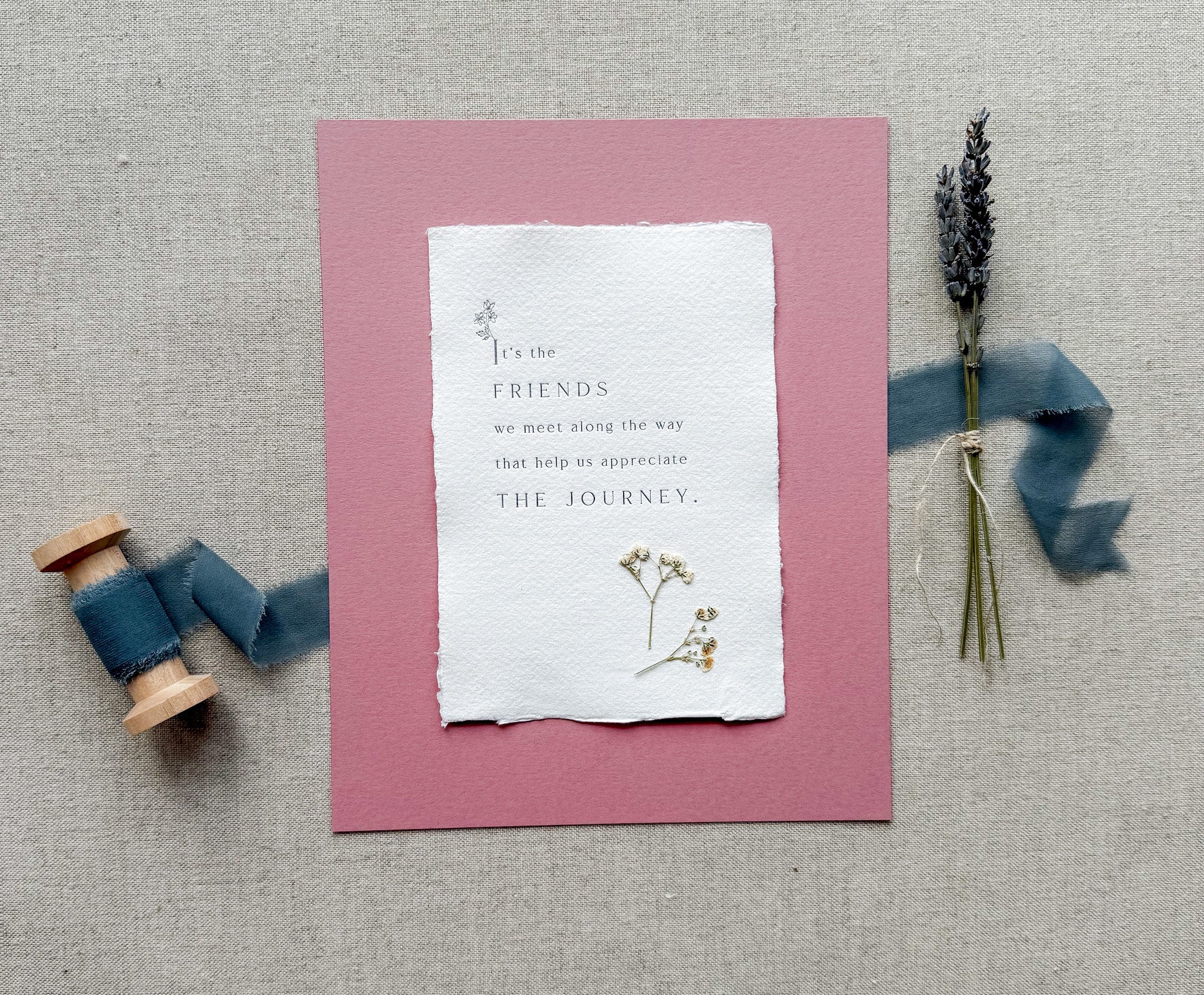 Friendship // Letterpress Print - Crowned Energy CO.