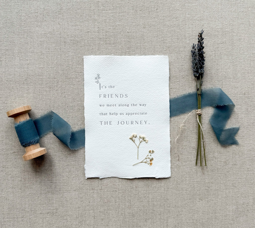 Friendship // Letterpress Print - Crowned Energy CO.