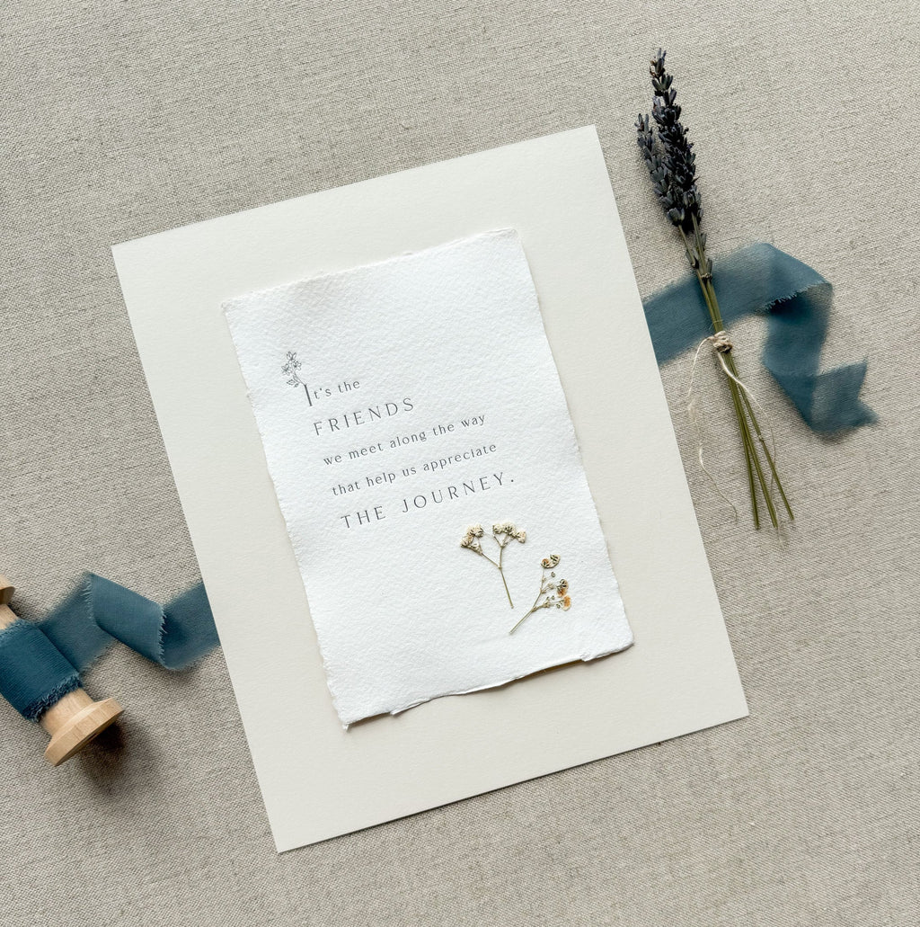 Friendship // Letterpress Print - Crowned Energy CO.