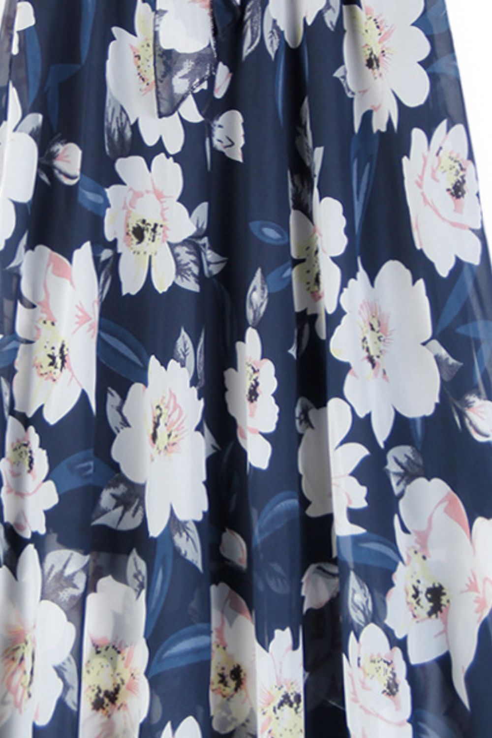 Full Size Floral Tie - Waist Skirt - Crowned Energy CO.