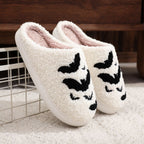 Funny Bat Slipper Halloween Pumpkin Flat Indoor House Shoes - Goddess Vibes