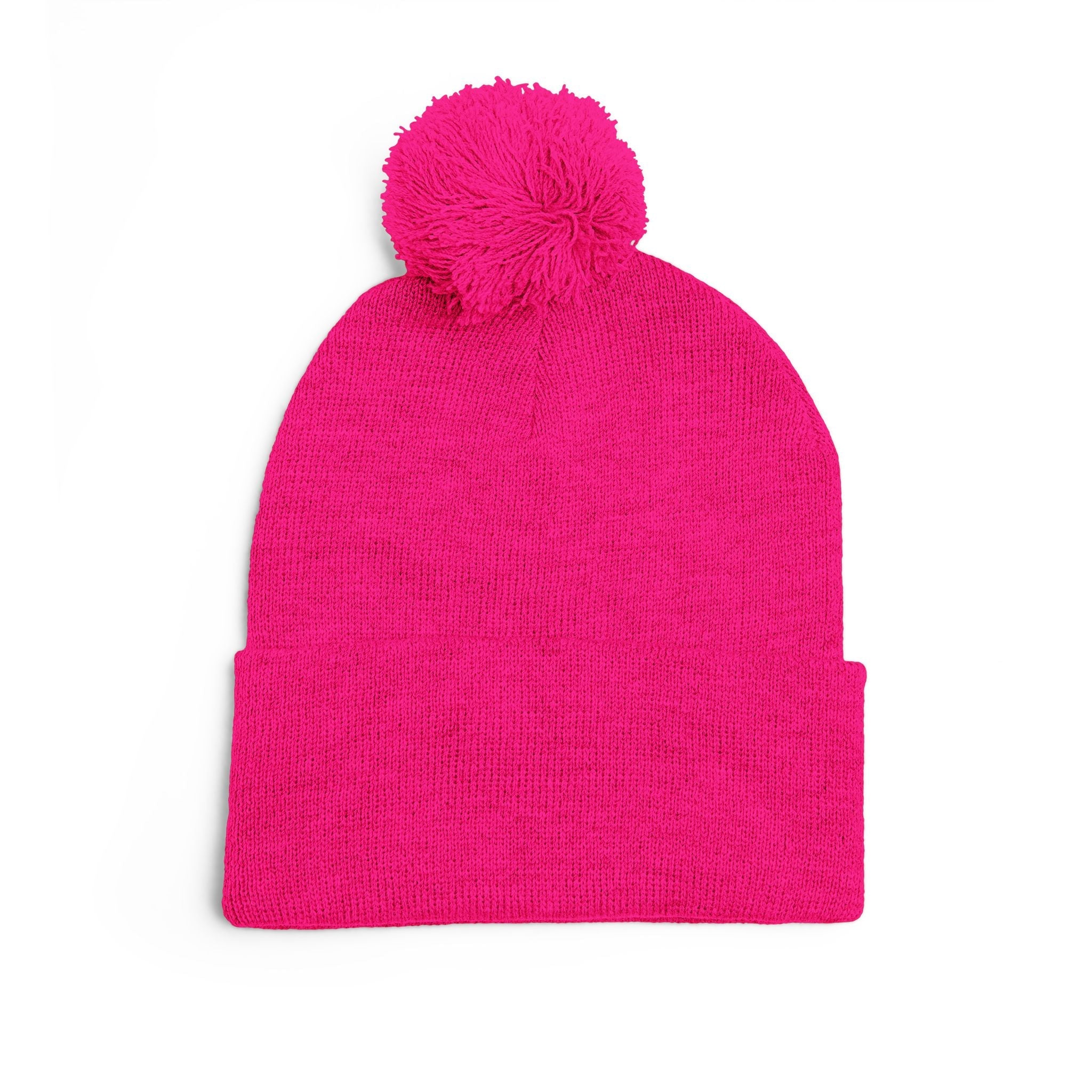 Goddess Energy Pom - Pom Beanie — Embroidered Knit Winter Hat - Crowned Energy CO.