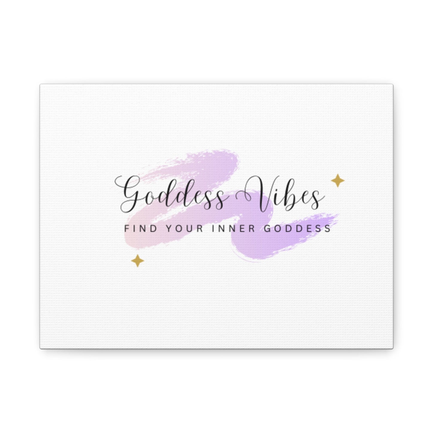 Goddess Vibes wall art canvas with inspirational quote for home décor