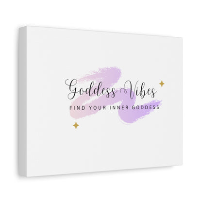 Goddess Vibes wall art canvas with inspirational quote for home décor
