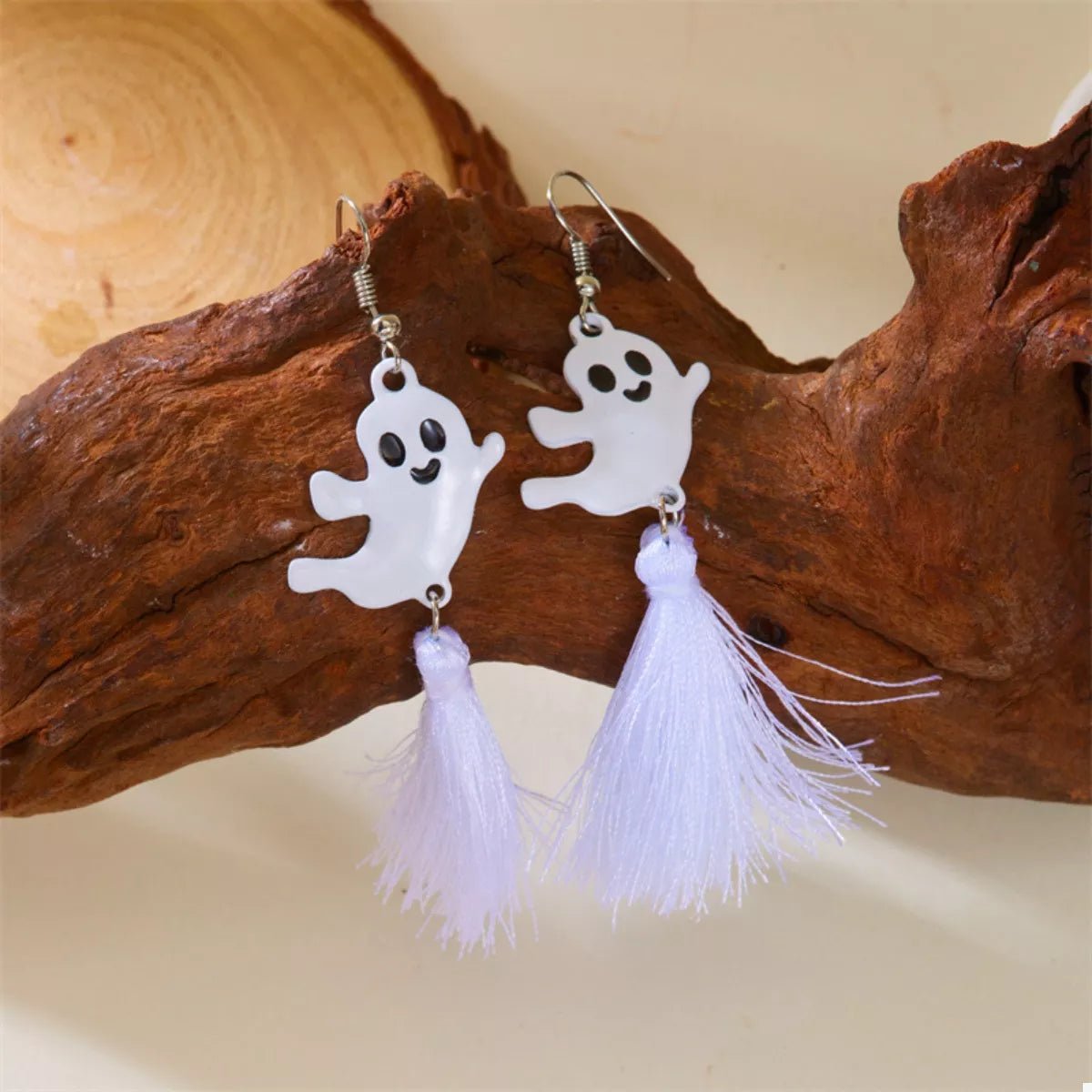 Halloween Ghost and Pumpkin Dangle Earrings - Goddess Vibes