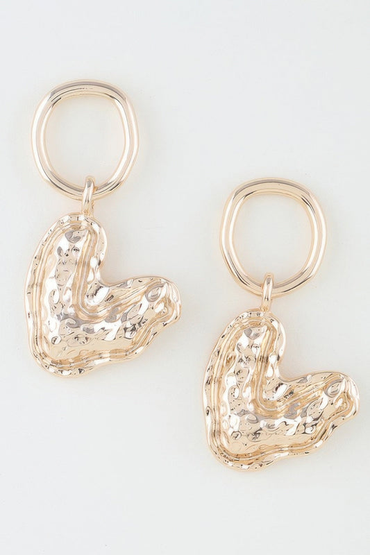 Hammered Boomerang Earrings - Goddess Vibes