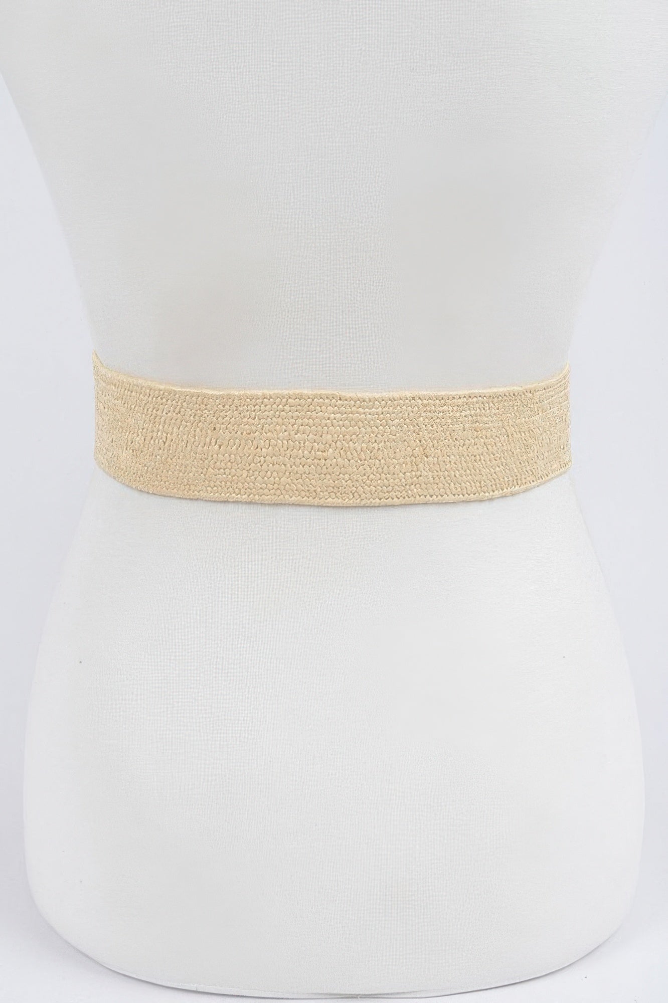 Handmade Bamboo Buckle Stretch Straw Belt - Crowned Energy CO.