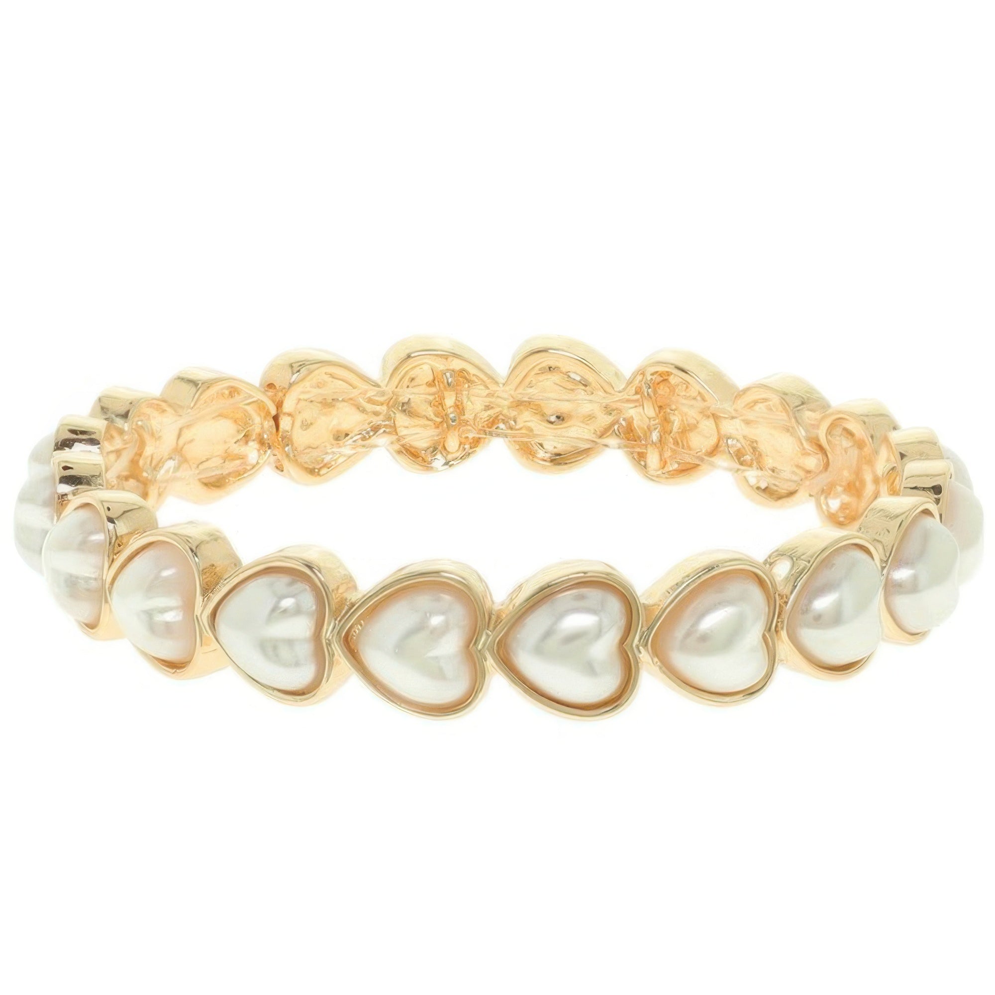 Heart Theme Bezel Jeweled Bracelet - Goddess Vibes