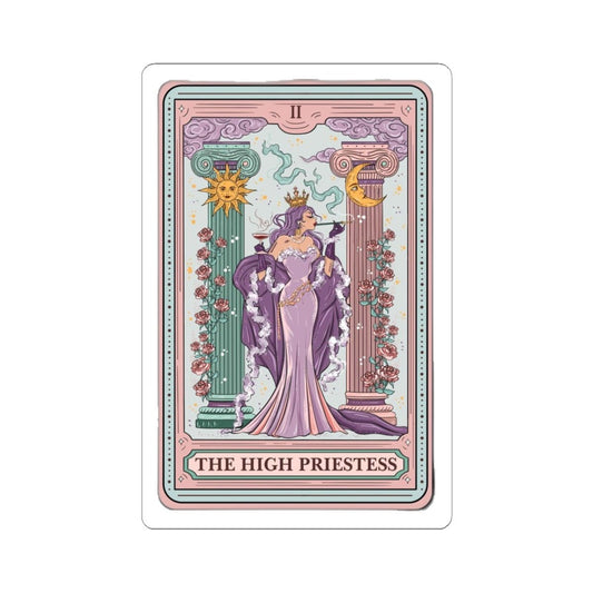 High Priestess Kiss - Cut Sticker – Tarot & Astrology - Goddess Vibes