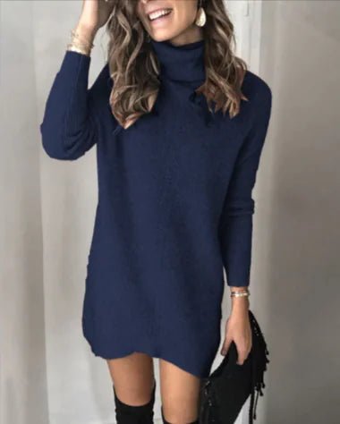 Hollow Knit Sweater Dress - Crowned Energy CO.