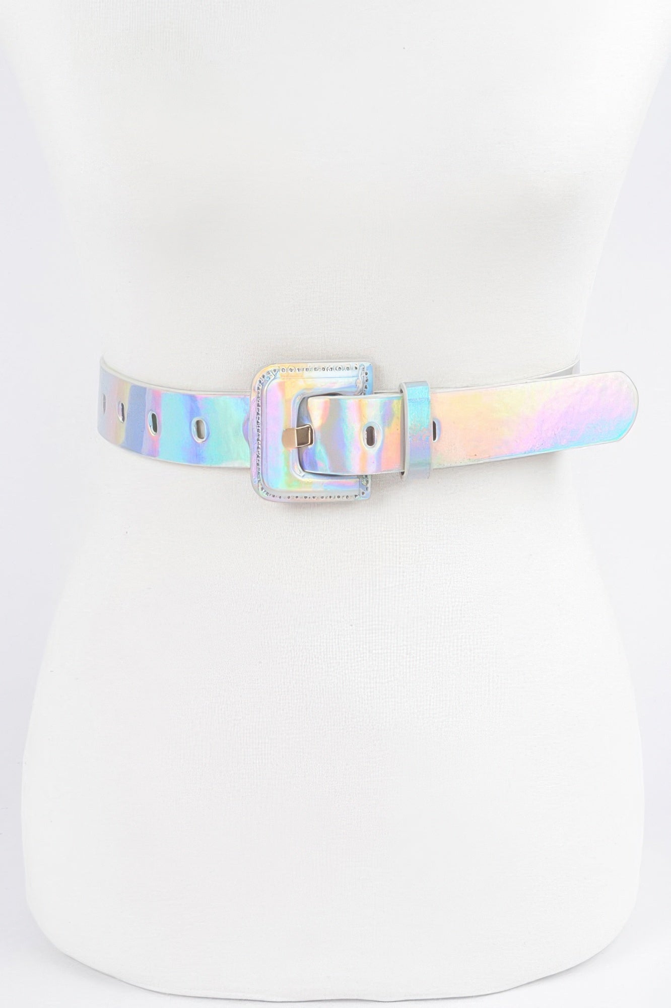 Holograme Metallic Plus Size Belt - Crowned Energy CO.