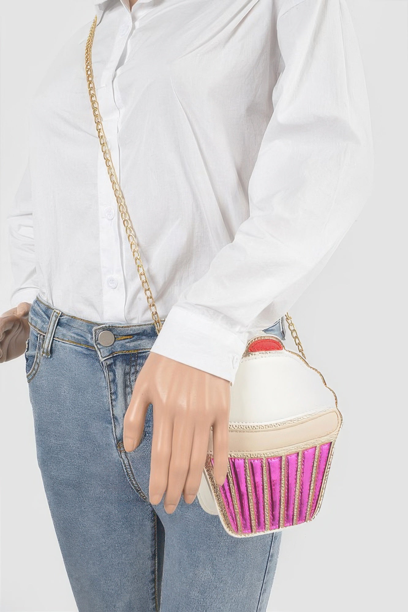 Crowned Energy CO. Fuschia CCWHOLESALECLOTHING Clutch Ice Cream Sundae Clutch