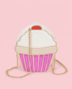 Ice Cream Sundae Clutch Bag – Whimsical Novelty Design - Crowned Energy CO.