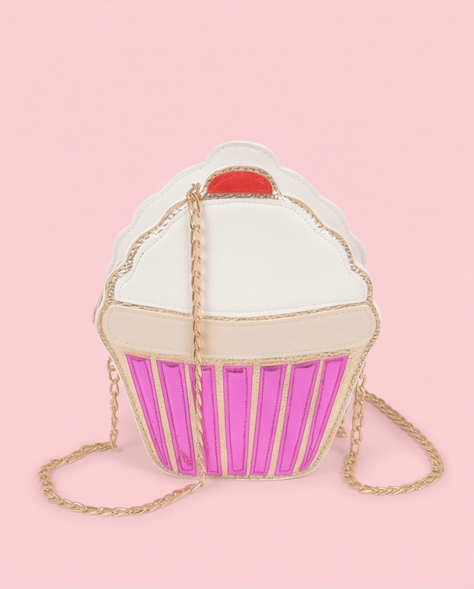 Ice Cream Sundae Clutch Bag – Whimsical Novelty Design - Crowned Energy CO.