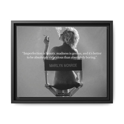 Inspirational Framed Canvas Art - Marilyn Monroe Quote Wall Decor, Home Decor, Office Art, Gift Idea, Motivational - Goddess Vibes