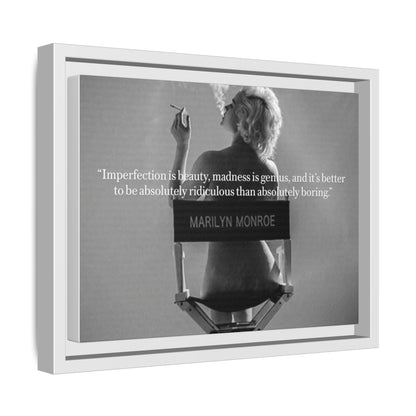 Inspirational Framed Canvas Art - Marilyn Monroe Quote Wall Decor, Home Decor, Office Art, Gift Idea, Motivational - Goddess Vibes