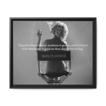 Inspirational Framed Canvas Art - Marilyn Monroe Quote Wall Decor, Home Decor, Office Art, Gift Idea, Motivational - Goddess Vibes