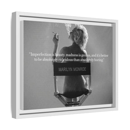Inspirational Framed Canvas Art - Marilyn Monroe Quote Wall Decor, Home Decor, Office Art, Gift Idea, Motivational - Goddess Vibes