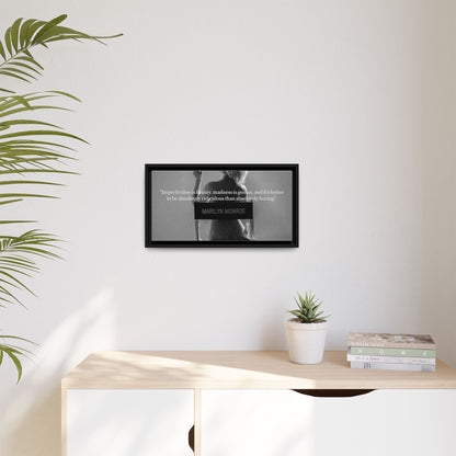 Inspirational Framed Canvas Art - Marilyn Monroe Quote Wall Decor, Home Decor, Office Art, Gift Idea, Motivational - Goddess Vibes