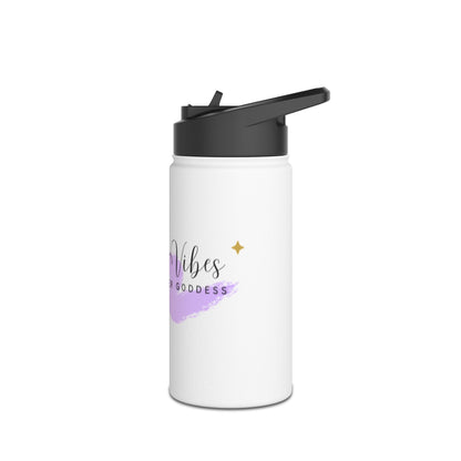 Inspirational Stainless Steel Water Bottle, Stay Hydrated, Motivational Gift, Eco - Friendly Travel Mug, Unique Fitness Companion, Inner [...] - Goddess Vibes