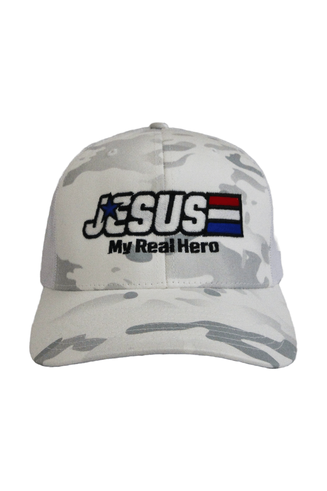 Jesus My Real Hero Hat - clearance - Crowned Energy CO.