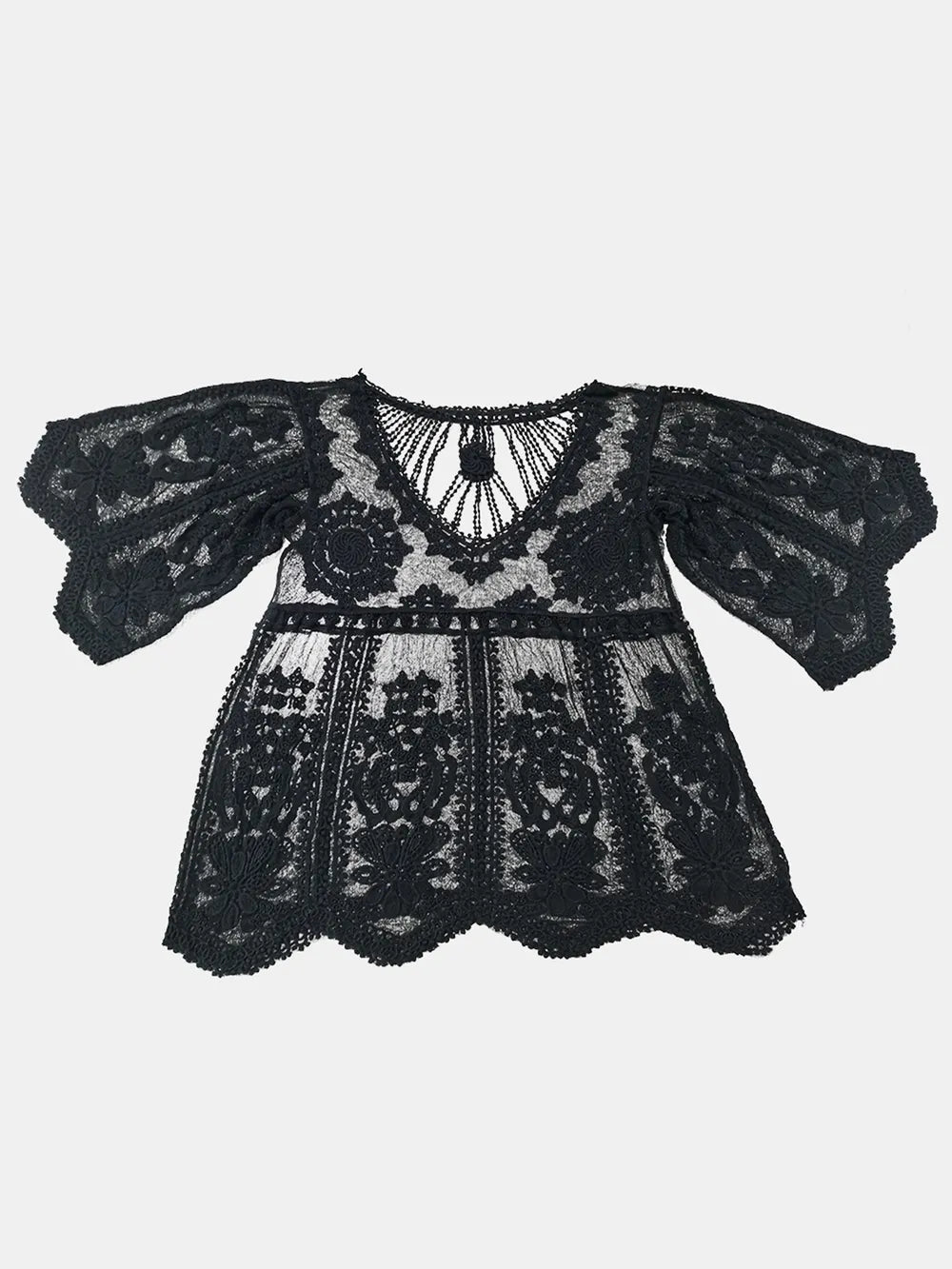 Lace Round Neck Cover - Up - Crowned Energy CO.
