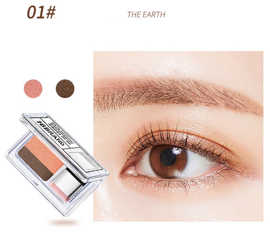 LAIKOU Double Color Eye Shadow Makeup Palette Glitter Palette Eyeshadow Pallete Waterproof Glitter Eyeshadow Shimmer Cosmetics - Goddess Vibes