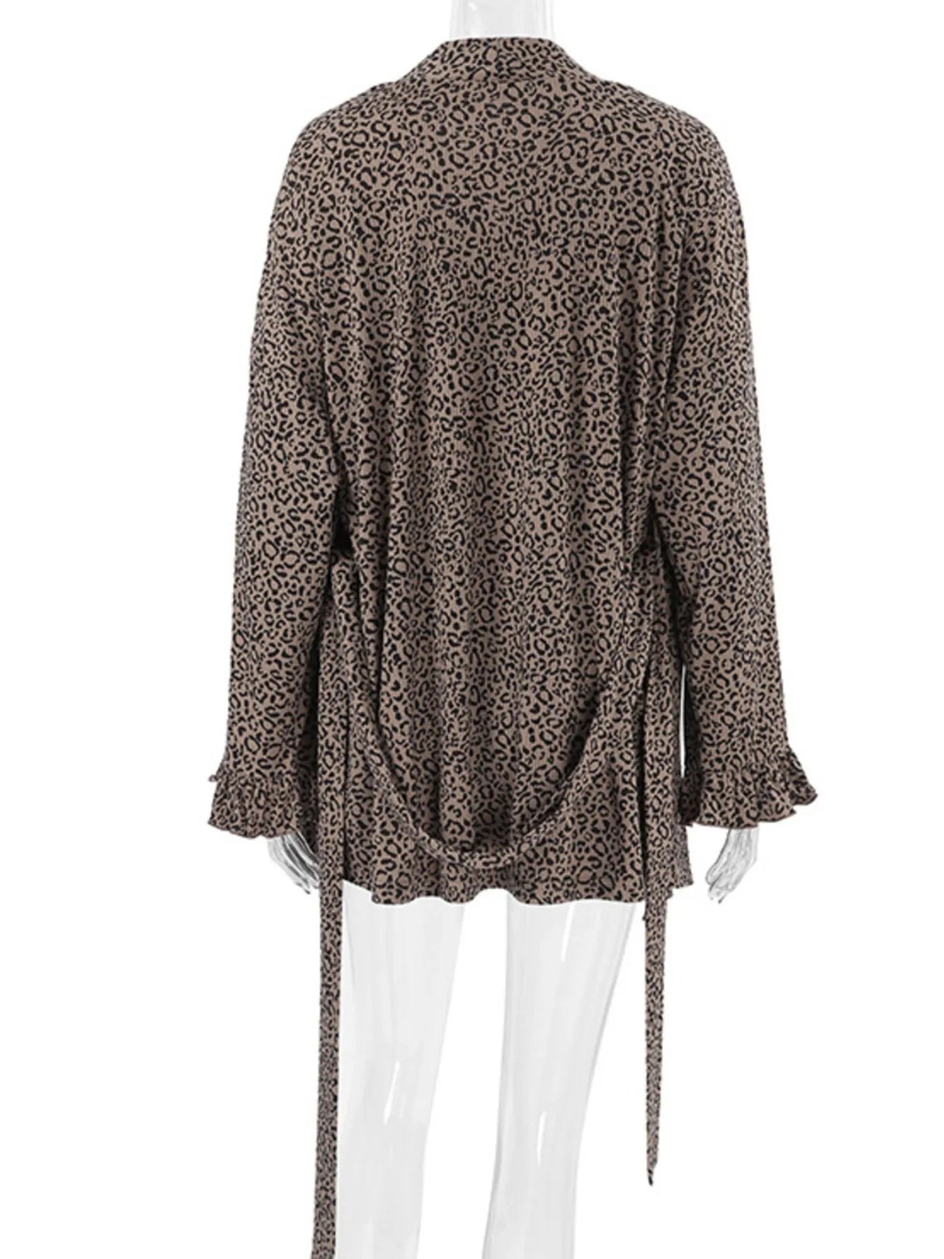 Leopard Cami Cardigan and Shorts 3 - Piece Set - Goddess Vibes