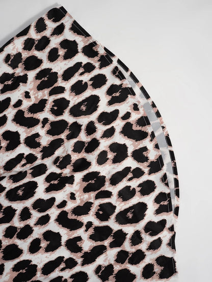 Leopard Print 3/4 Sleeve Blouse - Goddess Vibes