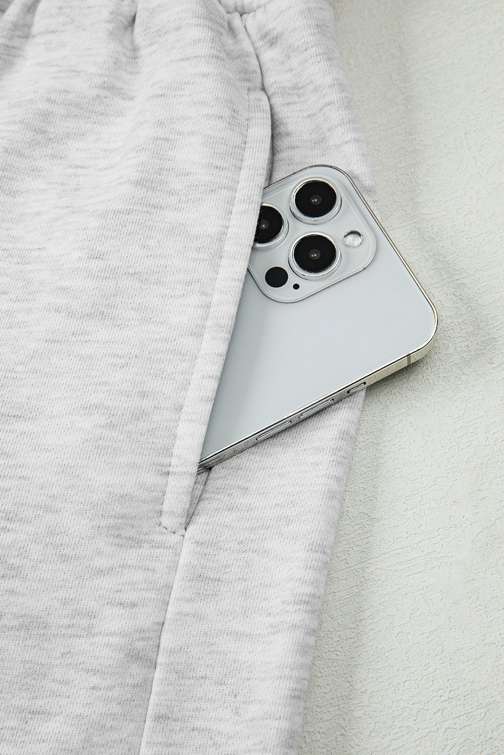 Crowned Energy CO. Light Grey / S / 65%Polyester+35%Cotton Dear-Lover Dropshipping Two Piece Sets/Short Sets Light Grey Girly Bow Embroidered Detail Puff Sleeve Pullover 2pcs Short Set