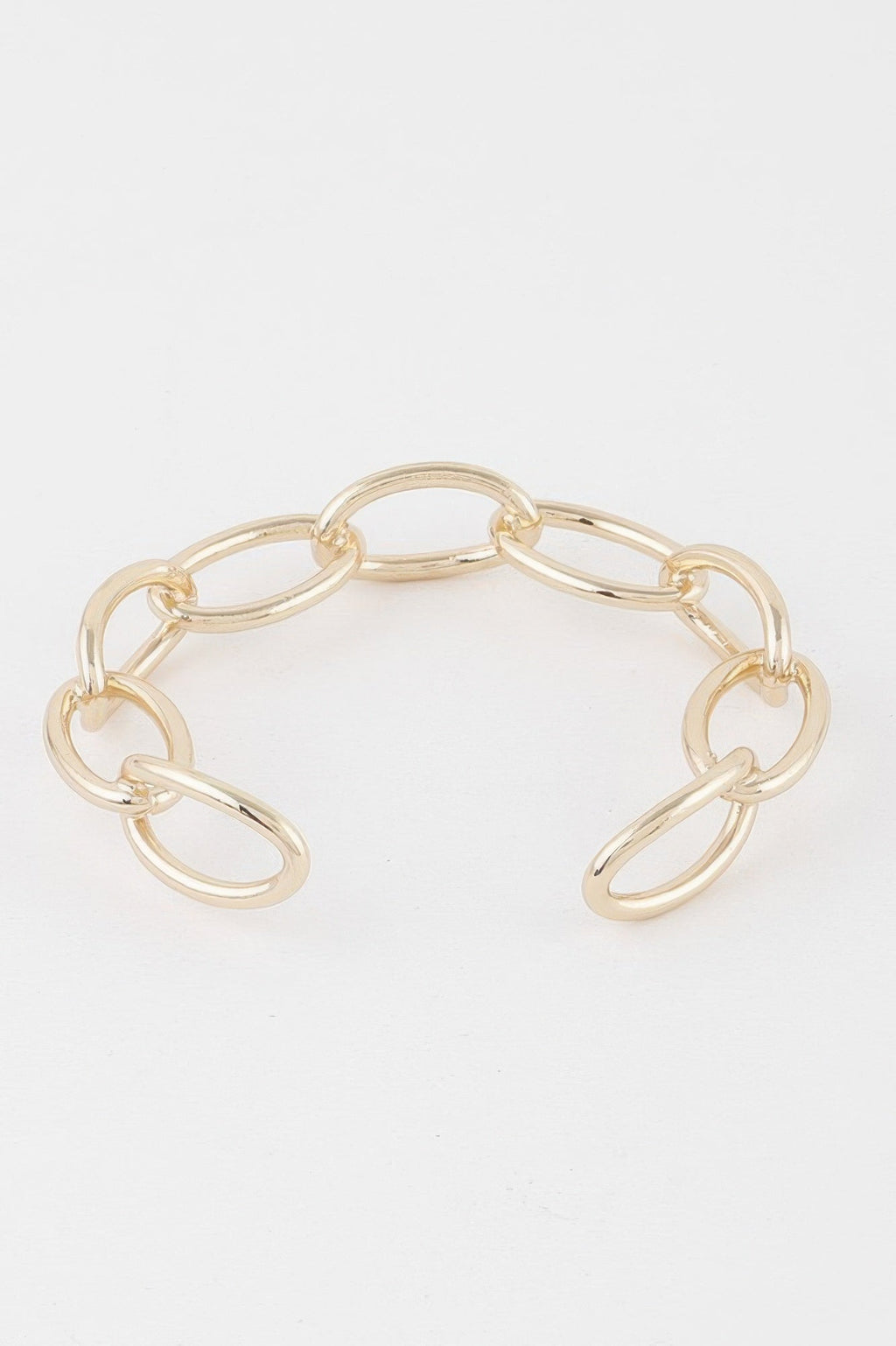Link Chain Cuff Bracelet - Crowned Energy CO.