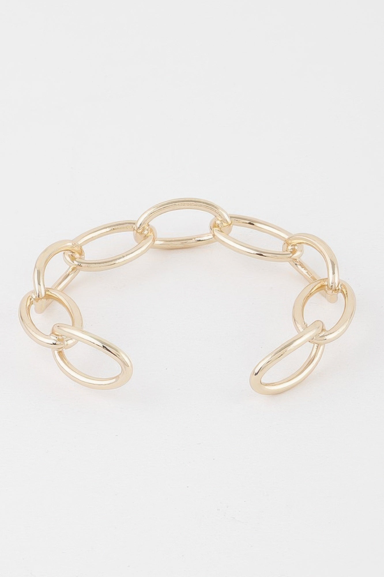 Link Chain Cuff Bracelet - Crowned Energy CO.