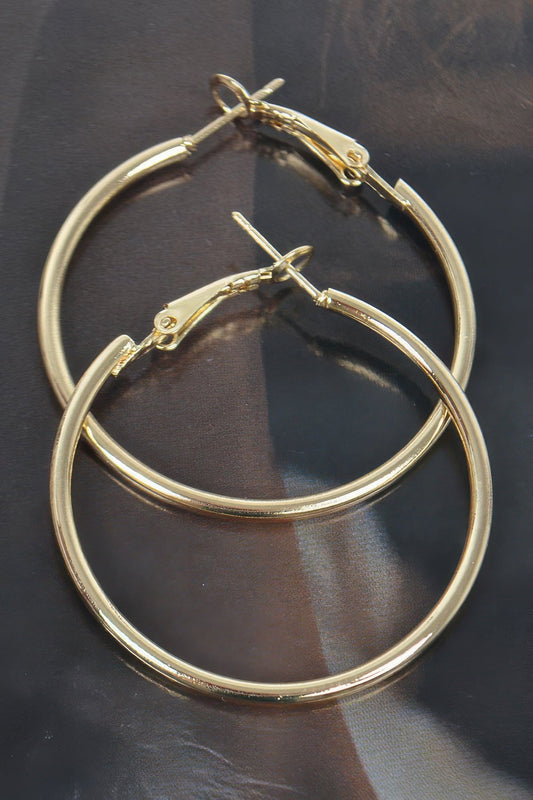 Metal 40mm Hoop Earring - Goddess Vibes