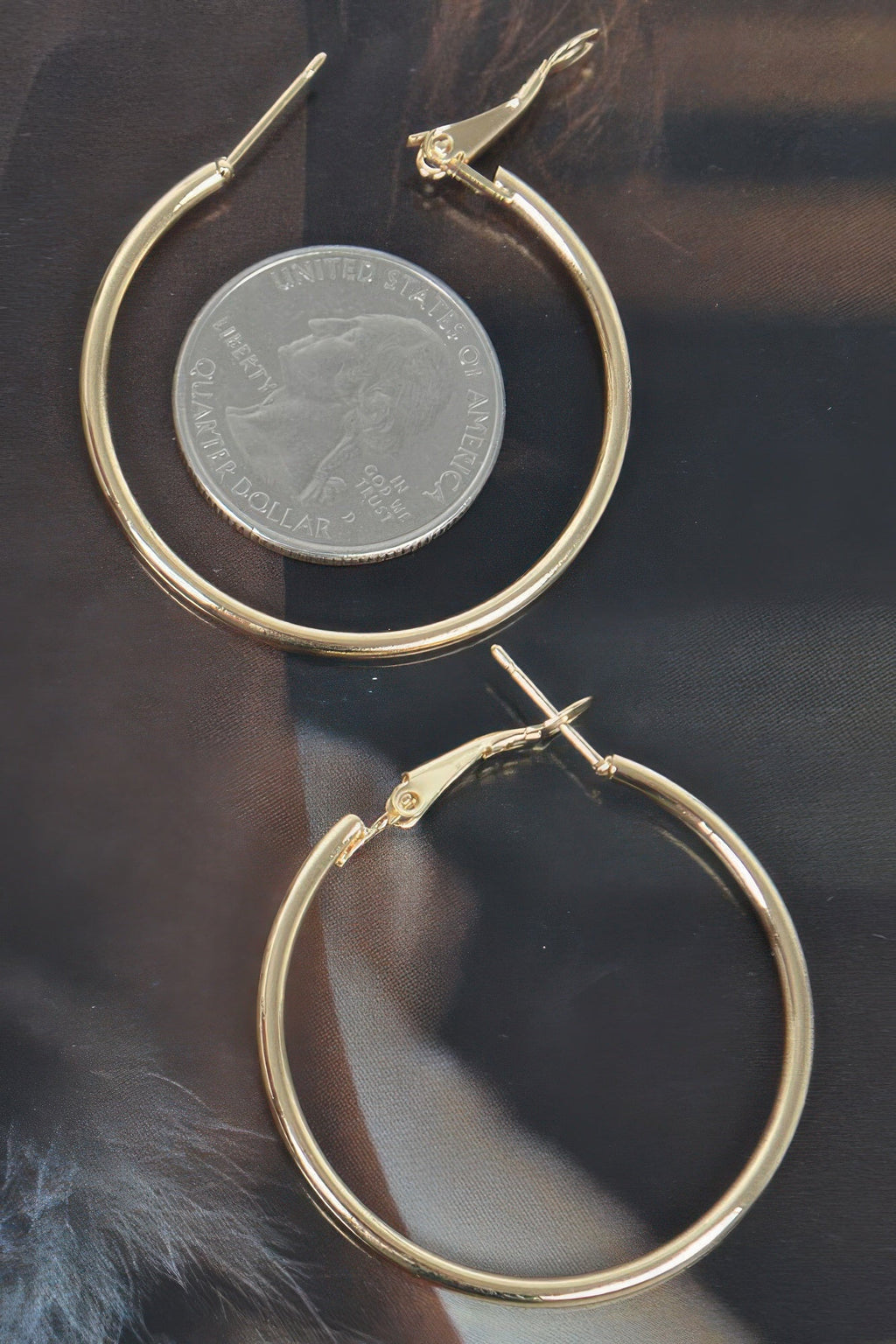 Metal 40mm Hoop Earring - Goddess Vibes