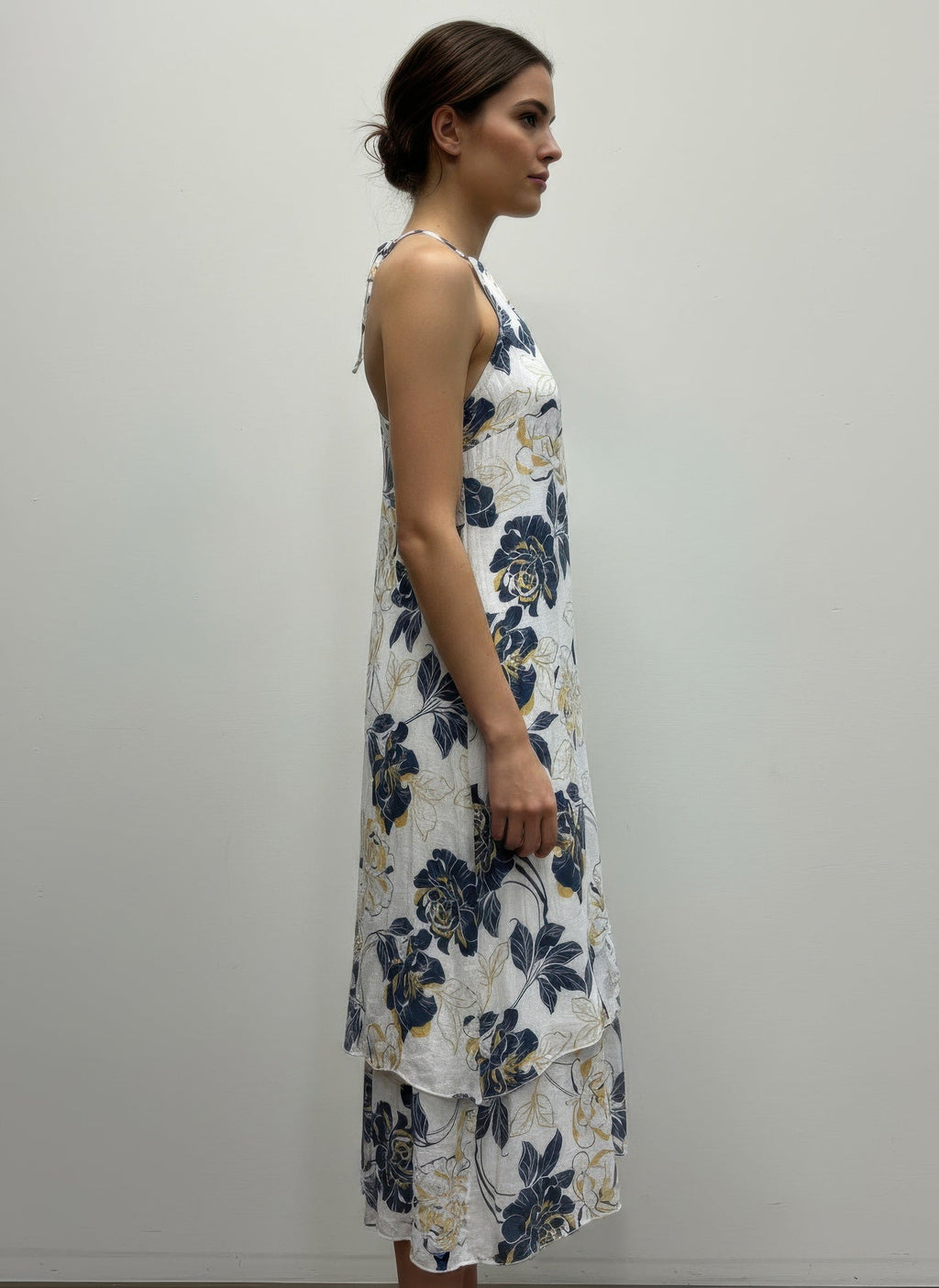 Mlle Gabrielle Floral Sleeveless Dress - Crowned Energy CO.