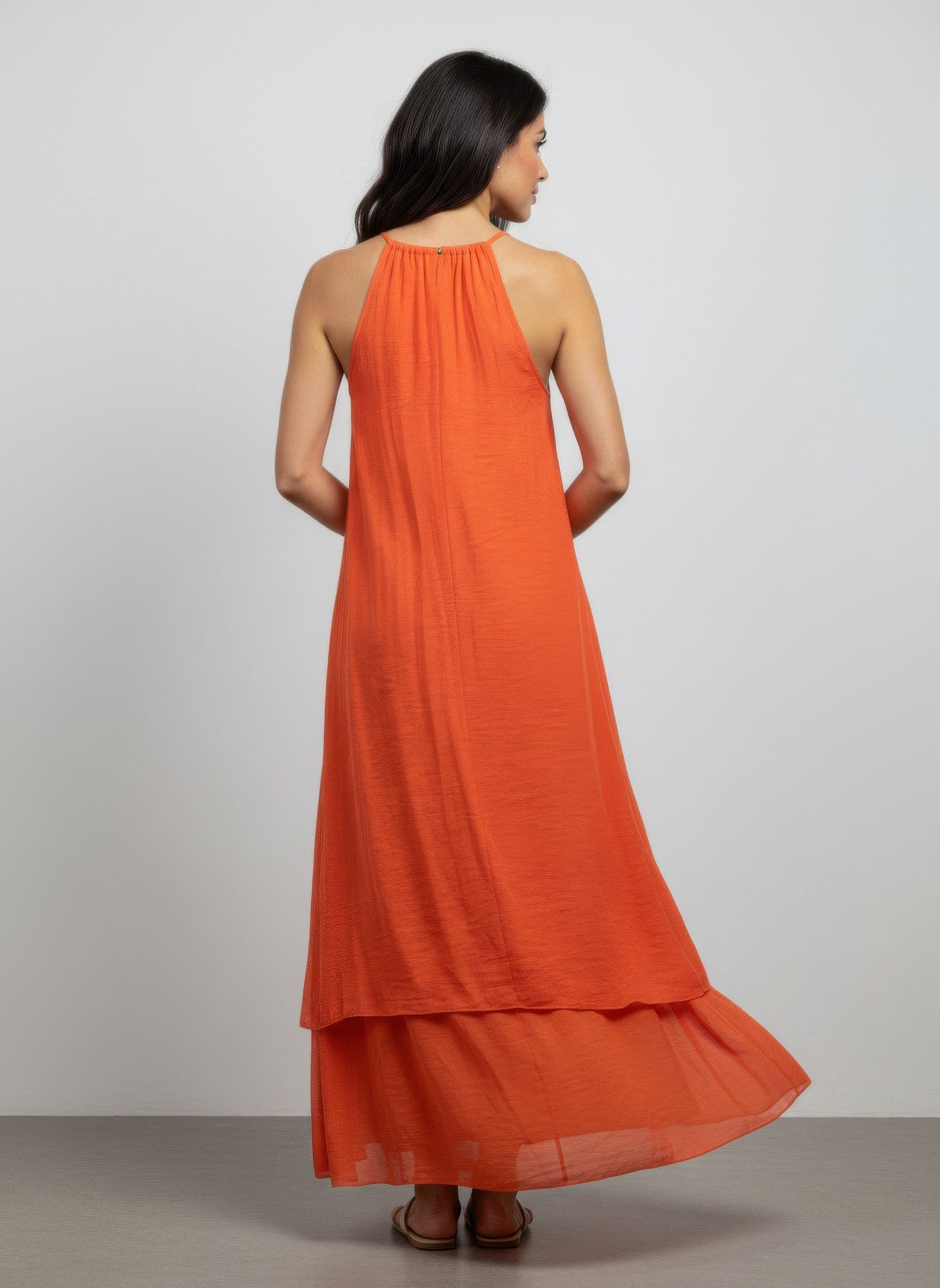 Mlle Gabrielle Solid Sleeveless Dress - Crowned Energy CO.