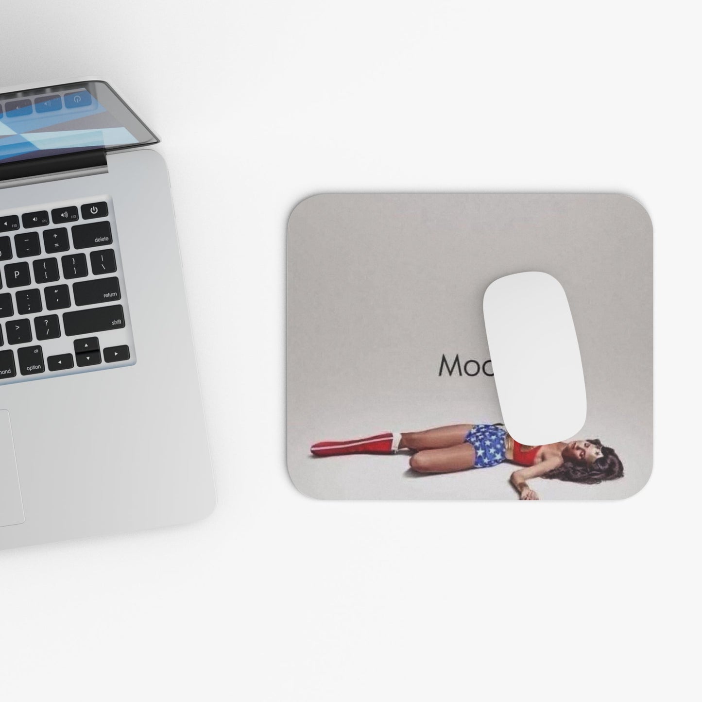 Mood - Enhancing Wonder Woman Mouse Pad | Funny Desk Accessory - Goddess Vibes