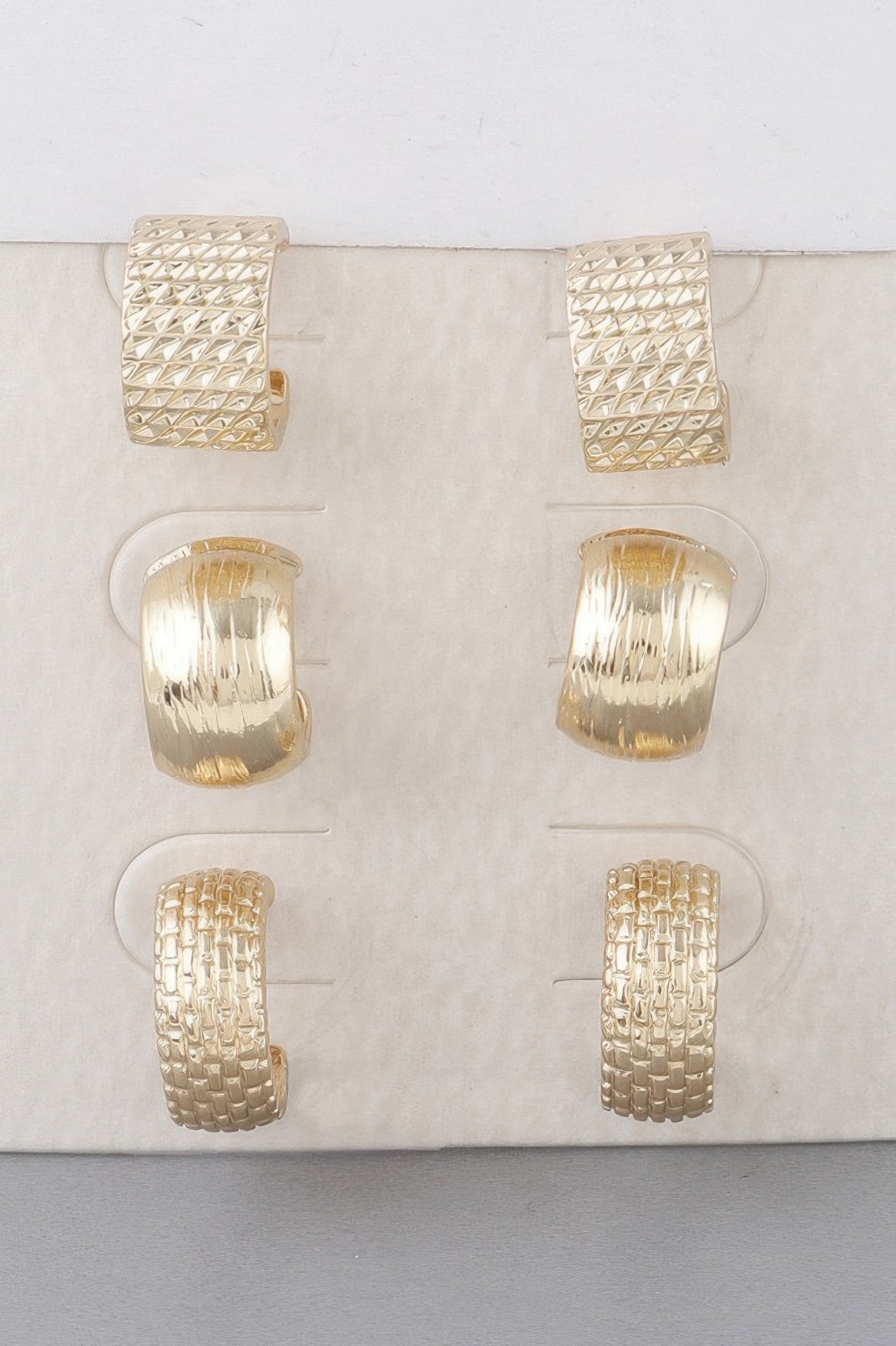 Multi Bulky Hoop Earrings Set - Crowned Energy CO.