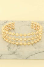 Multi - row Ball Chain Cuff Bracelet - Goddess Vibes