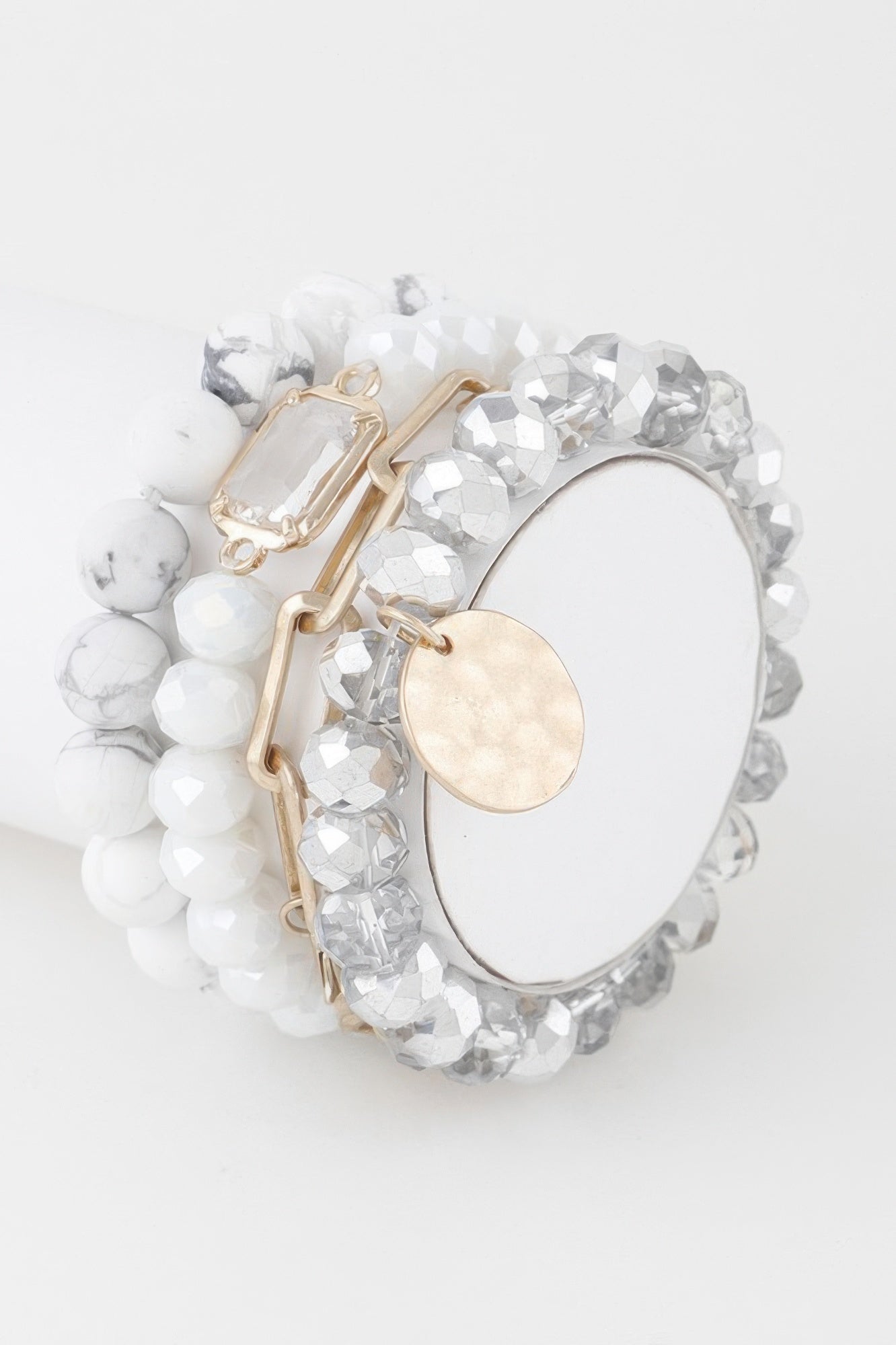 Multi Stone Crystal Beaded Bracelet - Crowned Energy CO.