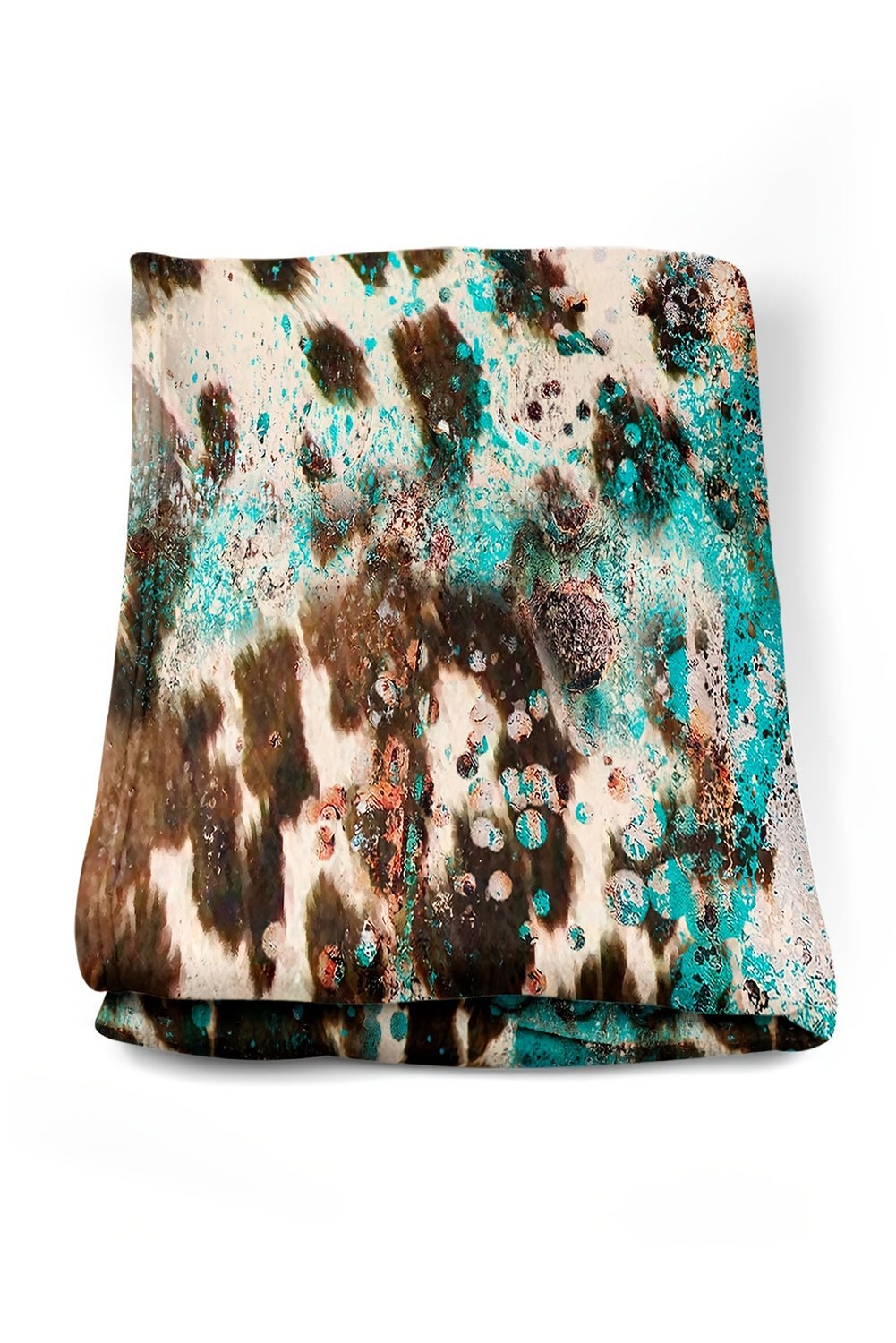 Multicolour Western Style Pattern Large Flannel Blanket - Crowned Energy CO.