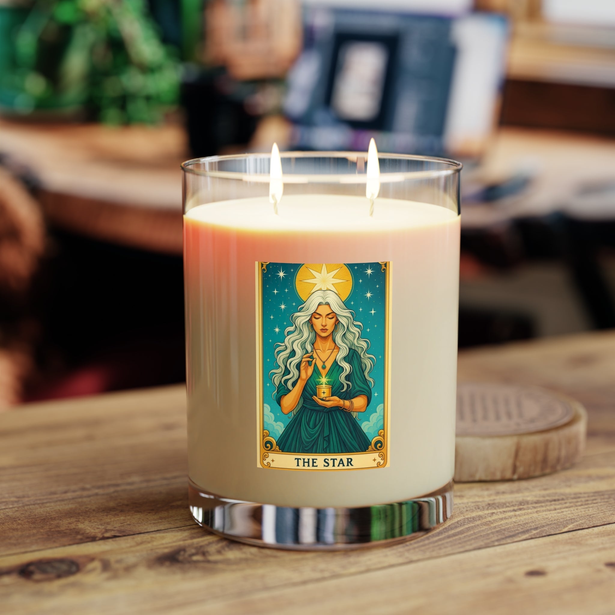 Mystical Star Scented Candle - Aromatic Home Decor, Meditation Gift, Relaxation, Tarot Lover's Gift, Ritual Candle - Goddess Vibes