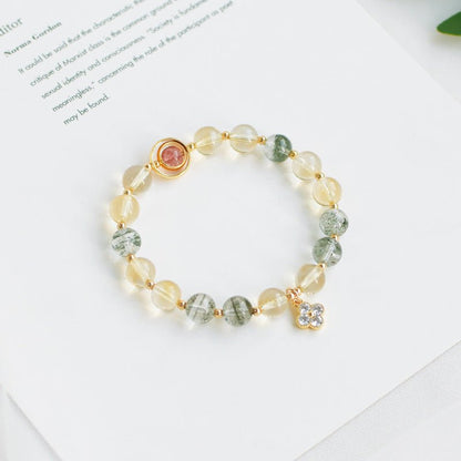 Natural Citrine Green Ghost Bracelet - Goddess Vibes