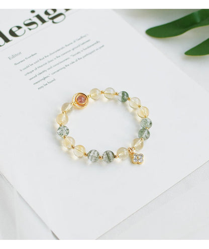 Natural Citrine Green Ghost Bracelet - Goddess Vibes